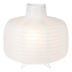 Xenos Staande Lampen-Rijstpapier lamp bol - wit - ø33x32.5 cm