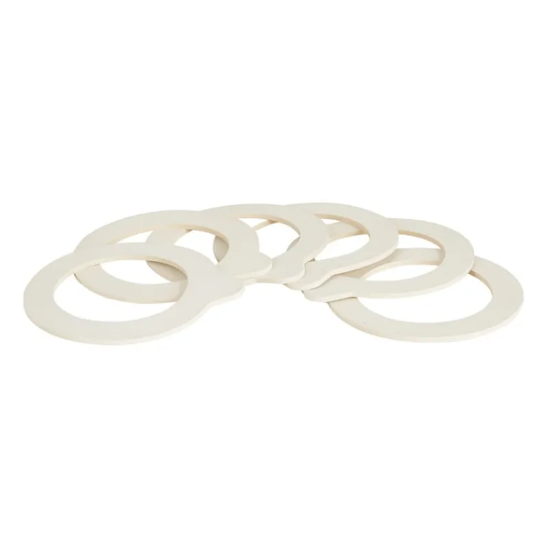 Xenos Voorraadpotten-Ring voor weckpot - 6 stuks - ø8 cm