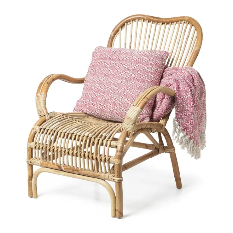 Xenos Fauteuils-Rotan fauteuil Bandung - naturel - 83x69x84 cm