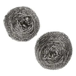 Xenos Schuursponsjes-RVS pannenspons - set van 2