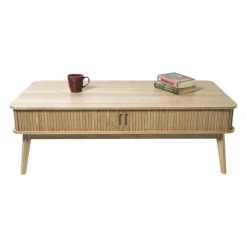 Xenos Salontafels-Salontafel Uppsala - naturel - 60x120x40 cm