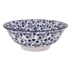 Xenos Schalen-Schaal blue print - flowers - ⌀21 cm