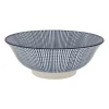 Xenos Schalen-Schaal blue print - stripes - ⌀21 cm