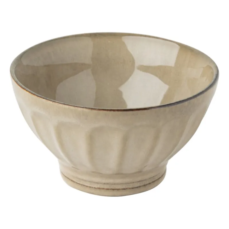 Xenos Schalen|Kommen-Schaal facet - beige - ⌀13x7.5 cm
