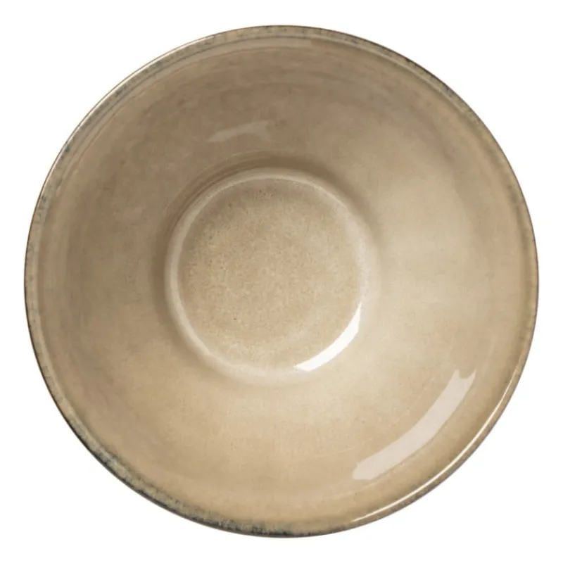 Xenos Schalen|Kommen-Schaal facet - beige - ⌀13x7.5 cm