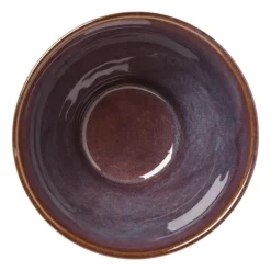 Xenos Schalen|Kommen-Schaal facet - bruin - ⌀13x7.5 cm