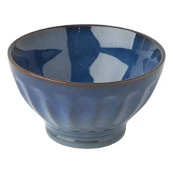 Xenos Schalen|Kommen-Schaal facet - donkerblauw - ⌀13x7.5 cm