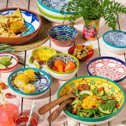 Xenos Tapasservies|Schalen-Schaal Fiesta - 11 cm - blauw