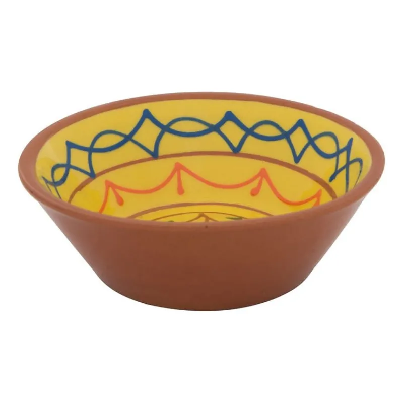 Xenos Tapasservies|Schalen-Schaal Fiesta - 11 cm - geel