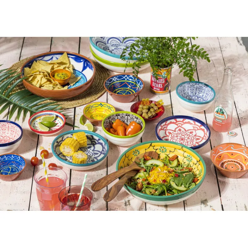 Xenos Tapasservies|Schalen-Schaal Fiesta - 11 cm - geel