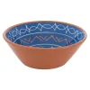 Xenos Schalen|Kommen-Schaal Fiesta - blauw - 15 cm