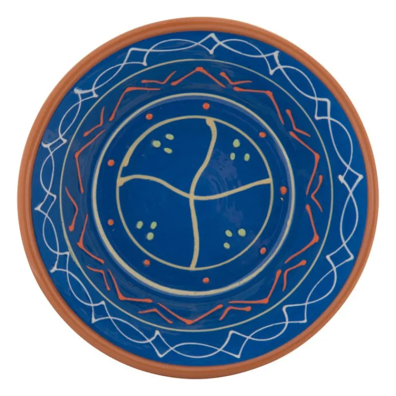 Xenos Schalen|Kommen-Schaal Fiesta - blauw - 15 cm