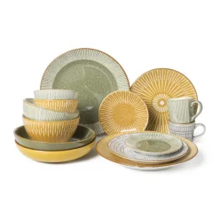 Xenos Schalen|Kommen-Schaal middel Yara - groen- ⌀15 cm