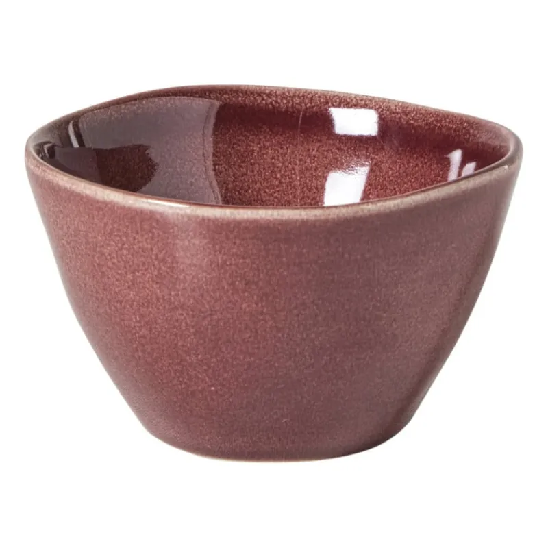 Xenos Schalen|Kerstservies-Schaal Toscane - bordeauxrood - ø11x6.5 cm