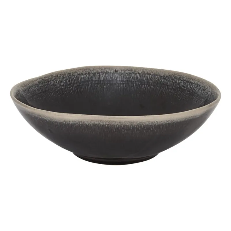 Xenos Schalen-Schaal Toscane - zwart - ø24 cm