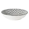 Xenos Schalen-Schaaltje black print boog - ø14x2.5 cm