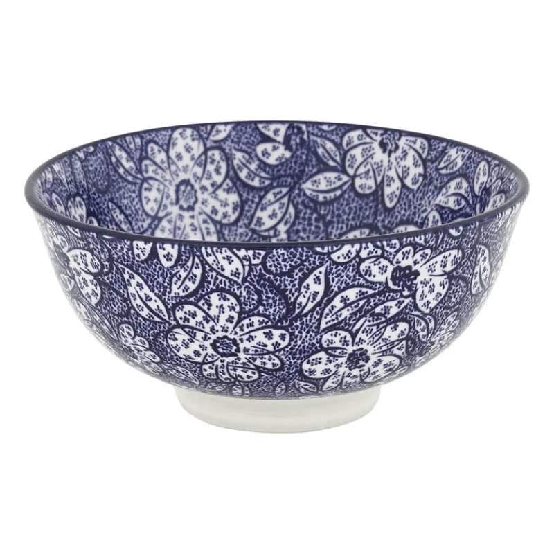 Xenos Schalen|Kommen-Schaaltje blue print - botanic - ⌀12 cm