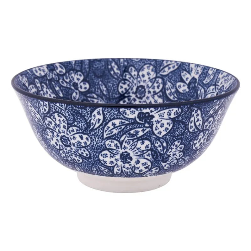 Xenos Schalen|Kommen-Schaaltje blue print - botanic - ⌀15 cm