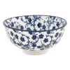Xenos Schalen|Kommen-Schaaltje blue print - flowers - ⌀12 cm