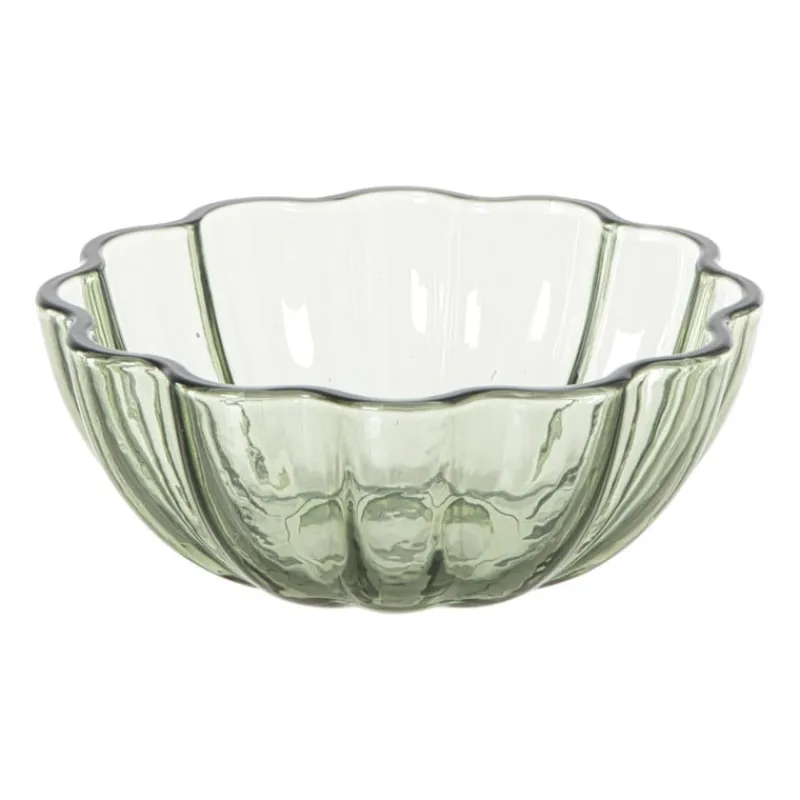 Xenos Schalen|Kerstservies-Schaaltje clover klein - groen - ø13x5.5 cm