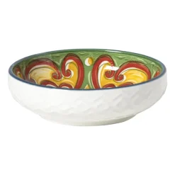 Xenos Tapasservies|Schalen-Schaaltje Diaz klein - geel/groen - ø8.7x2.4 cm