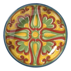 Xenos Tapasservies|Schalen-Schaaltje Diaz klein - geel/groen - ø8.7x2.4 cm