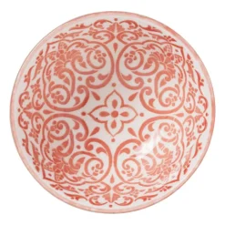 Xenos Tapasservies|Schalen-Schaaltje Nora - groen/roze - ø9.2x4.8 cm
