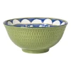 Xenos Tapasservies|Schalen-Schaaltje Rene groot - groen/blauw - ø15.8x7.3 cm