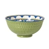 Xenos Tapasservies|Schalen-Schaaltje Rene middel - groen/blauw - ø12.3x5.8 cm