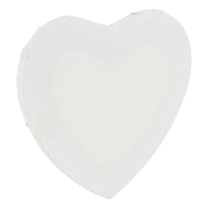 Xenos Schildersdoeken-Schildersdoek hart - 20 cm
