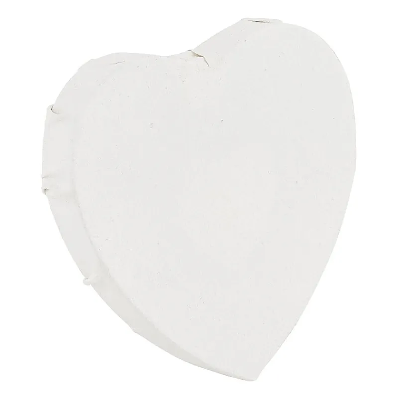 Xenos Schildersdoeken-Schildersdoek hart - set van 3 - 10 cm