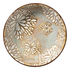 Xenos Tapasservies|Schalen-Schoteltje Alise - oranje/groen - ø9.7x2 cm