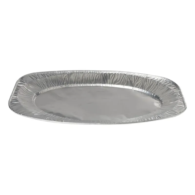 Xenos Wegwerpservies-Serveerschaal - aluminium - 2.9x42.6x28.6 cm - set van 2