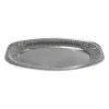Xenos Wegwerpservies-Serveerschaal - aluminium - 2.4x35.2x24.7 cm - set van 3