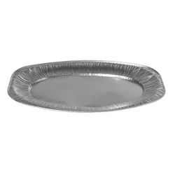 Xenos Wegwerpservies-Serveerschaal - aluminium - 2.4x35.2x24.7 cm - set van 3
