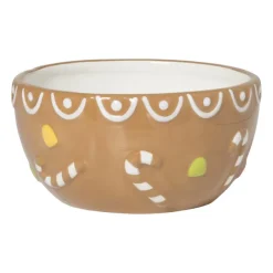 Xenos Schalen-Serveerschaaltje gingerbread - bruin - ø14x6.9 cm