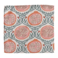 Xenos Servetten-Servet granaatappel - rood - set van 2 - 40x40 cm