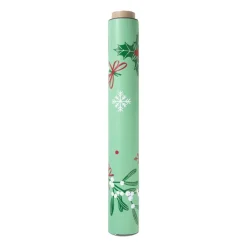 Xenos Kertservetten-Servet 3-in-1 mistletoe - groen - 40x48 cm