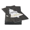 Xenos Papieren Servetten|Kertservetten-Servet merry christmas vouw - zwart - 33x33 cm