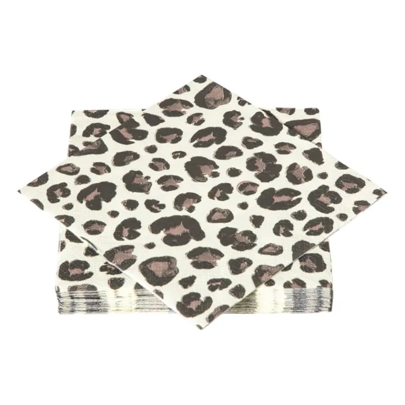Xenos Papieren Servetten|Servetten-Servetten animal - 33x33 cm - set van 20
