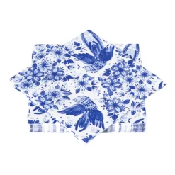 Xenos Papieren Servetten|Servetten-Servetten blauwe vogel - 33x33 cm - set van 20