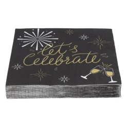 Xenos Servetten-Servetten let's celebrate - papier - 33x33 cm
