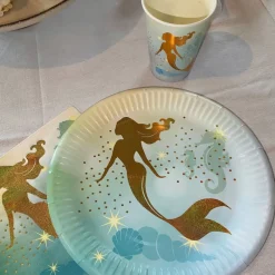Xenos Papieren Servetten|Kinderfeestjes-Servetten zeemeermin - set van 20