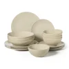 Xenos Serviessets|Kerstservies-Serviesset - beige - 16-delig - 4-persoons