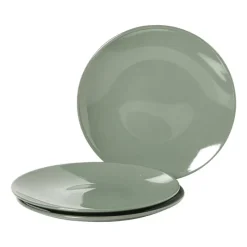 Xenos Serviessets|Kerstservies-Serviesset - groen - 16-delig - 4-persoons