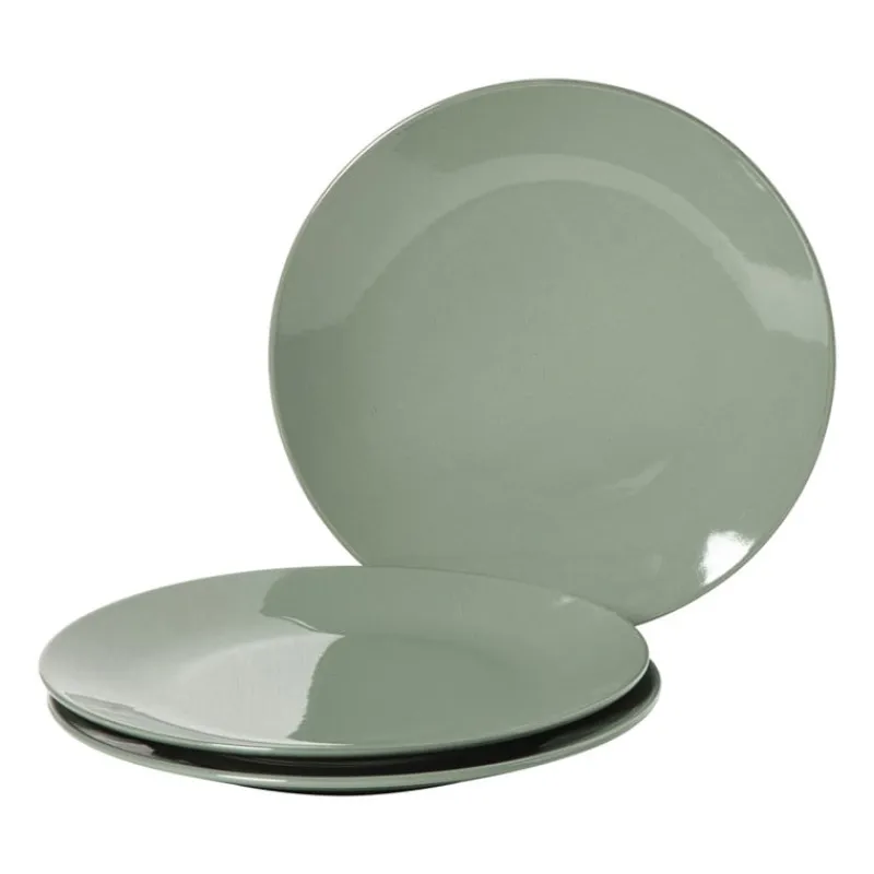 Xenos Serviessets|Kerstservies-Serviesset - groen - 16-delig - 4-persoons