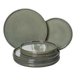 Xenos Serviessets|Kerstservies-Serviesset 20-delig - groen - 4 persoons