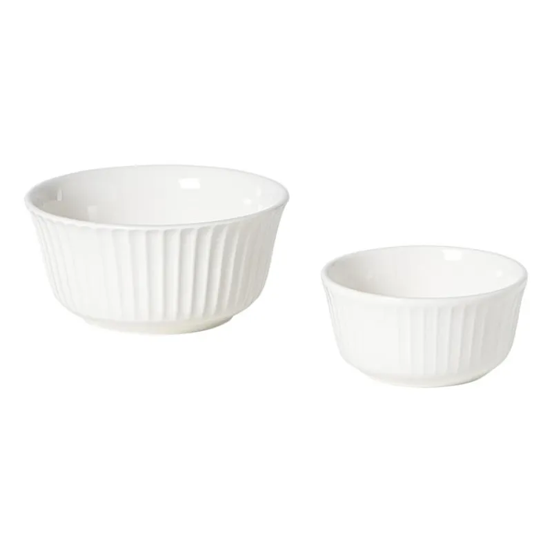 Xenos Serviessets|Kerstservies-Serviesset streep - wit - 16-delig