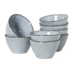 Xenos Serviessets-Serviesset Toscane - lichtblauw - 32-delig - 8 persoons