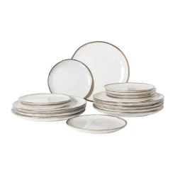 Xenos Serviessets-Serviesset Toscane - wit - 32-delig - 8 persoons